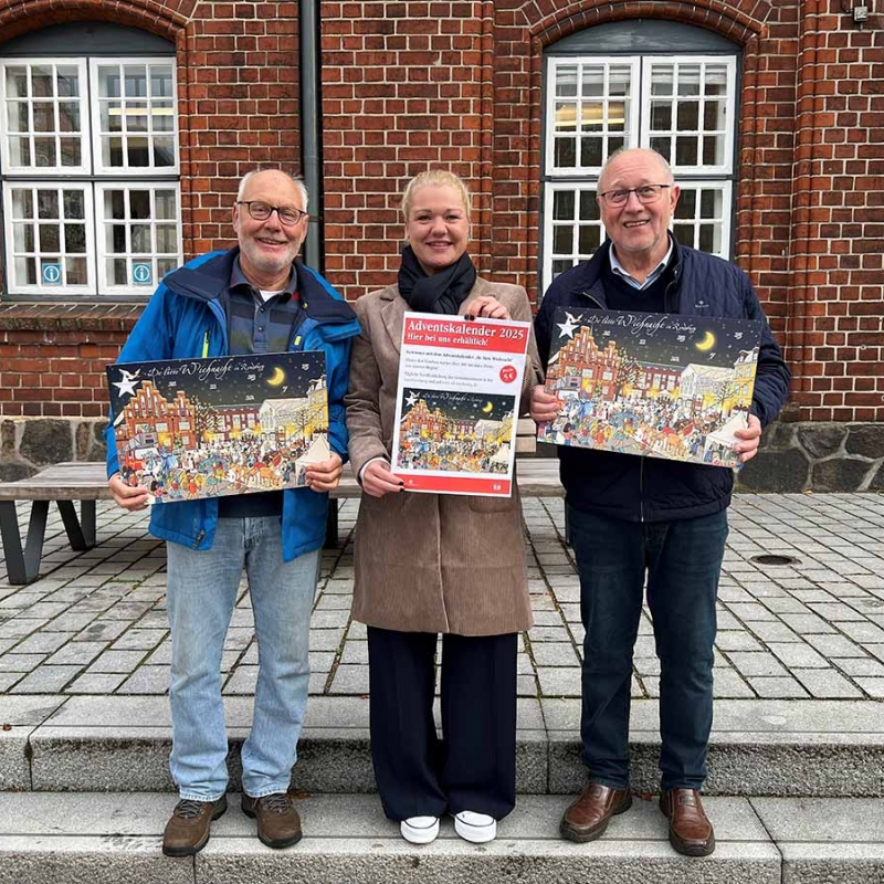 Der Rendsburger Adventskalender 2025 "De Lütte Wiehnacht" ist da.